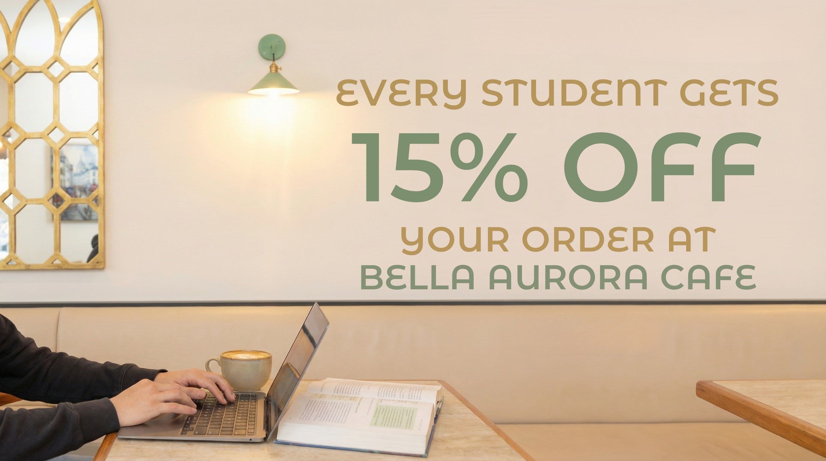 Every Student get 15% Off your order